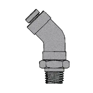 3/8" PUSH-IN x 1/4" NPTF Male Pipe Swivel
