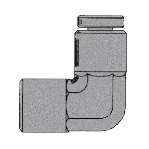 1/8" PUSH-IN x 1/8" NPTF Female Pipe 90°