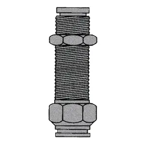 3/8" PUSH-IN Bulkhead Tube Union