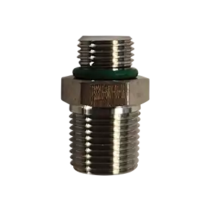 1" SAE/ORB Male x 1" Male NPT, 316 SS