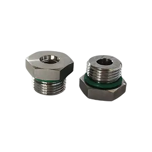 5/8" Male SAE/ORB x 1/4" Female SAE/ORB, 316 SS
