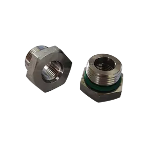 5/8" Male SAE/ORB x 3/8" Female SAE/ORB, 316 SS