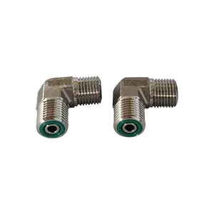 1/4" Male JIC x 1/4" Male JIC 90° Elbow, 304 SS