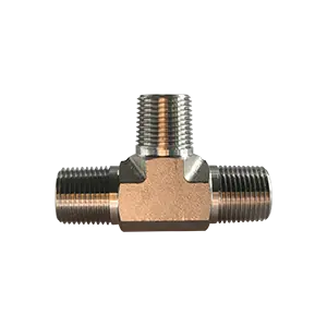 3/8" Male NPT x 3/8" Male NPT x 3/8" Male NPT, 316 SS