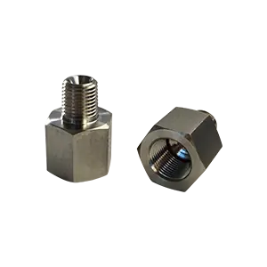 1/4" NPT x 3/8" NPT Reducing / Extension Hex Nipple, 316 SS