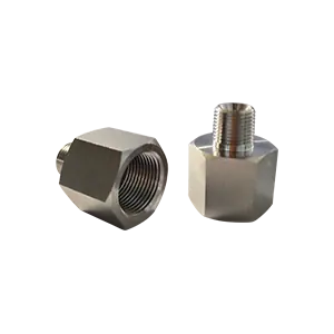 1/2" NPT x 1" NPT Reducing / Extension Hex Nipple, 316 SS