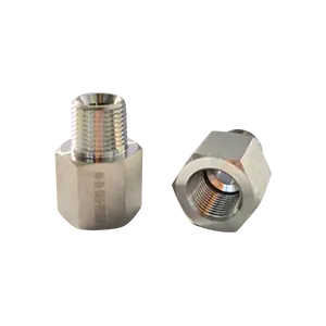 1" NPT x 1" NPT Reducing / Extension Hex Nipple, 316 SS