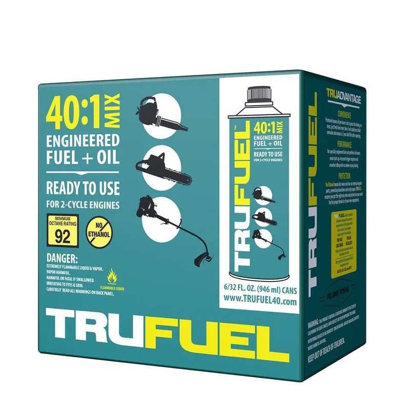 TruFuel - 6525538 - Case of 40 1 Quarts (6 Bottles) Tru Fuel