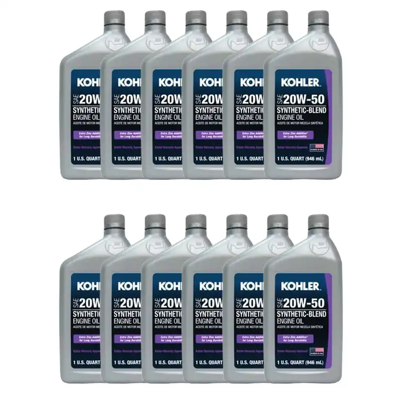 Kohler - 25 357 67-S - Case of Super Duty 20W-50 Oil - 12 Quarts
