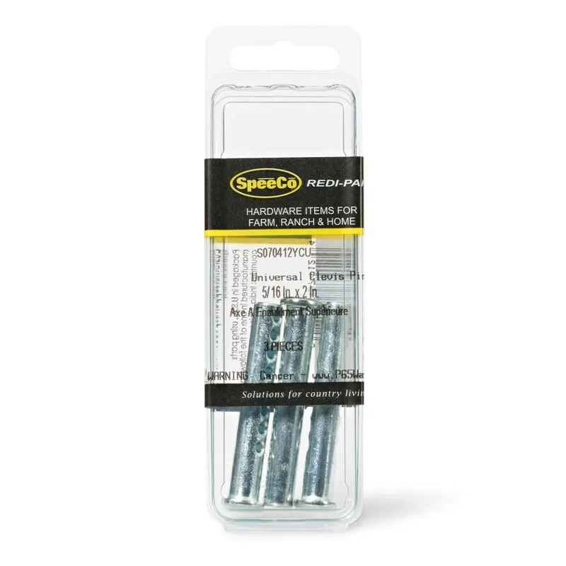 SpeeCo - S070412YCU - 5/16" X 2" - 3PK Clevis Pins