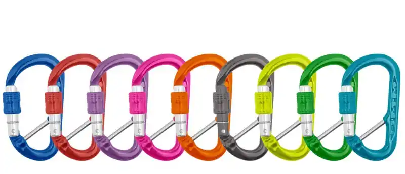 DMM - A482CBPR - Purple/Titanium XSRE Lock Captive Bar Carabiner