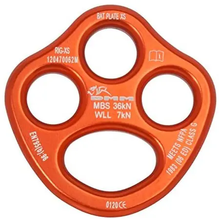 DMM - RIG-XS-OR - Orange Bat Rigging Plate XS