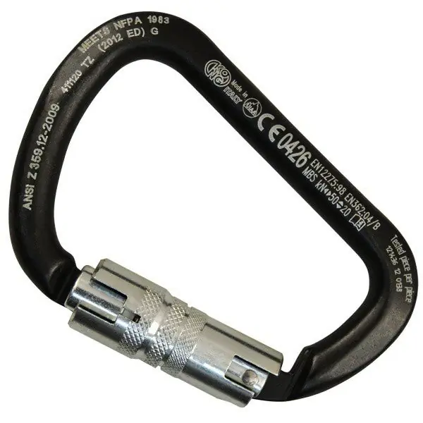 KONG - KNG411 - X-Large C Steel Auto Block ANSI Steel Carabiner