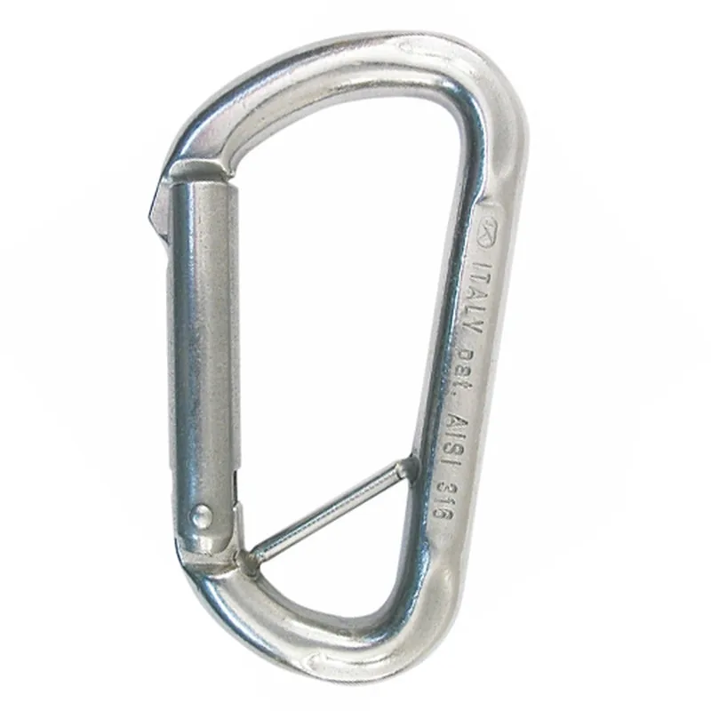 KONG - KNG567 - Asymmetric Steel Carabiner Non-Locking w/ Bar