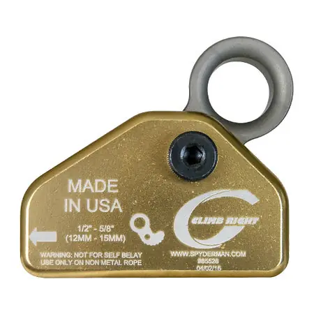 Spyder - 85528 - 3/8 -1/2" Climb Right Gibbs Rope Grab – Fixed Pin