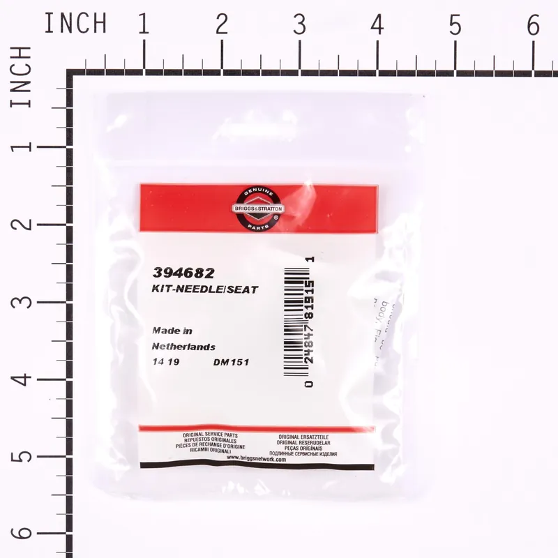 Briggs & Stratton - 394682 - Needle Seat Kit
