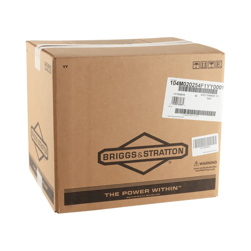Briggs & Stratton - 104M02-0254-F1 - EXi Series, Single Cylinder, 4-Cycle Gas Engine, Check N‘ Add, 25mm x 3-5/32"