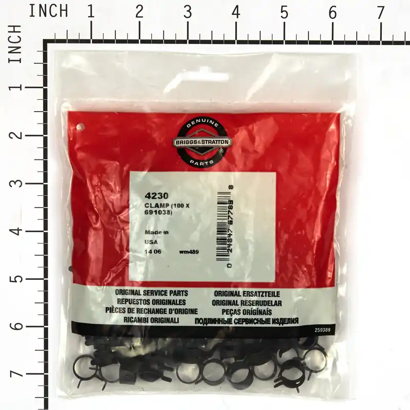 Briggs & Stratton - 4230 - 100 of 691038 Clamp, Black, ID .460”