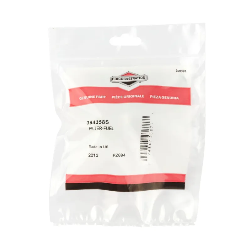 Briggs & Stratton - 394358S - 75 Micron Fuel Filter