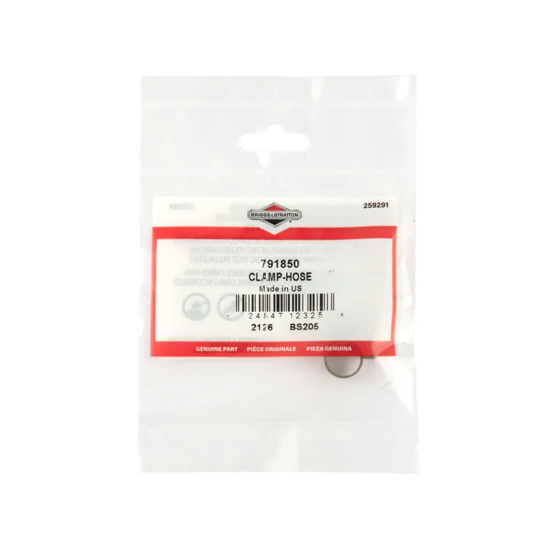 Briggs & Stratton - 791850 - Fuel Line Clamp, ID .490”