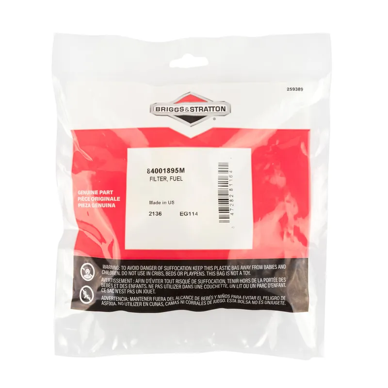Briggs & Stratton - 84001895M - Fuel Filter (5 of 84001895)