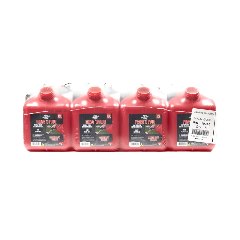 8 PK Briggs & Stratton - GB310 - Press ‘N Pour 1+ Gallon Gas Can - Case of 8