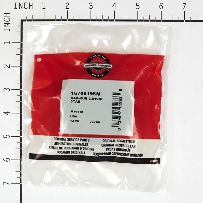 Briggs & Stratton - 1676519SM - CAP-HUB 2.810ID 3TAB