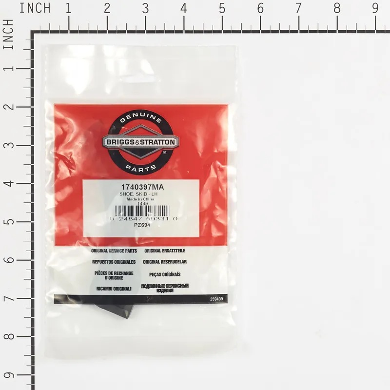 Briggs & Stratton - 1740397MA - SHOE SKID - LH