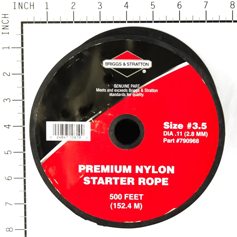 Briggs & Stratton - 790968 - 3-1/2 Recoil Starter Rope, 500 Foot Spool