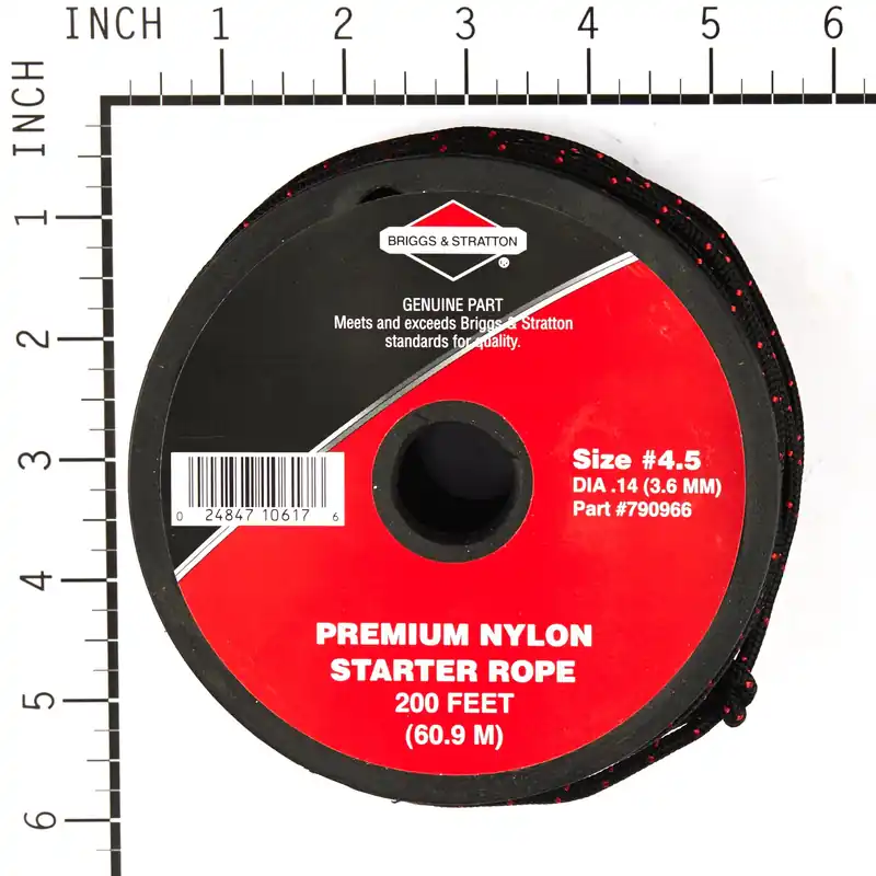 Briggs & Stratton - 790966 - 4-1/2 Recoil Starter Rope, 200 Foot Spool