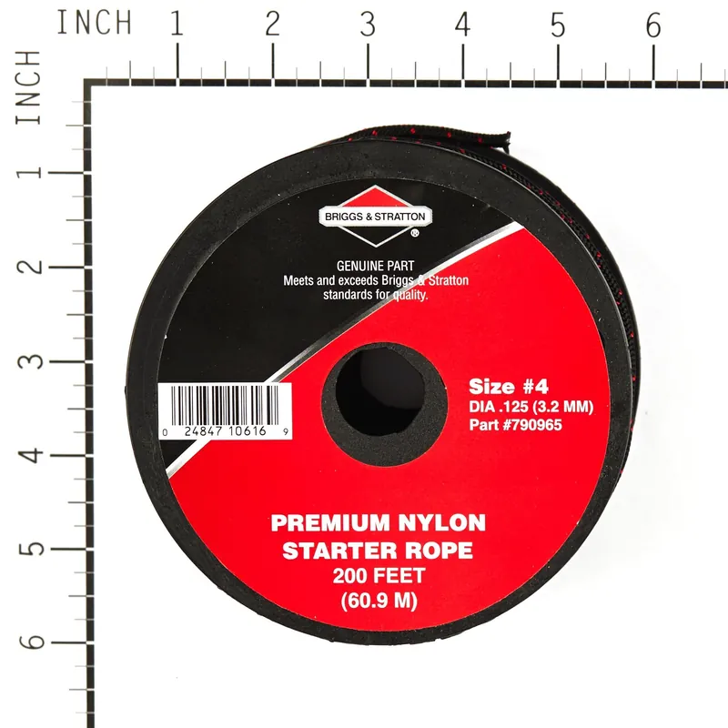Briggs & Stratton - 790965 - 4 Recoil Starter Rope, 200 Foot Spool