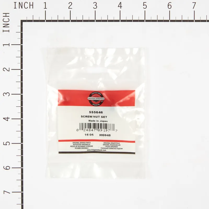 Briggs & Stratton - 555646 - SCREW/NUT SET