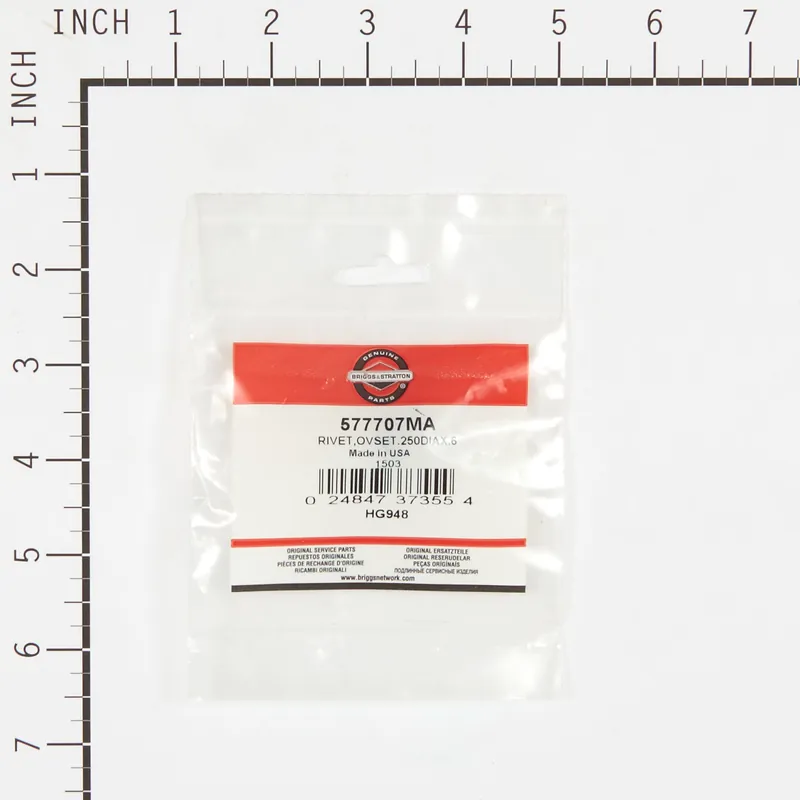 Briggs & Stratton - 577707MA - RIVETOVSET.250DIAX.6