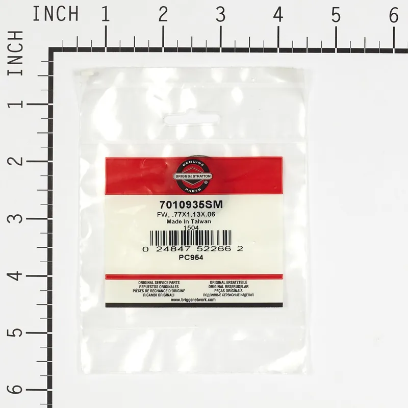 Briggs & Stratton - 7010935SM - FW .77X1.13X.06