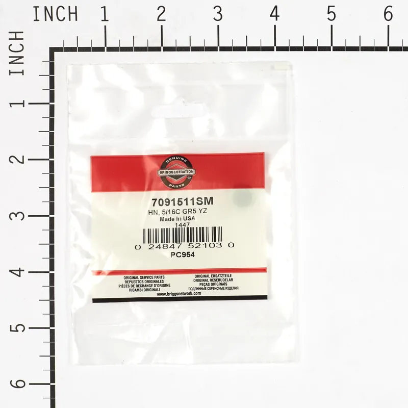 Briggs & Stratton - 7091511SM - 5/16-18 Hex Nut