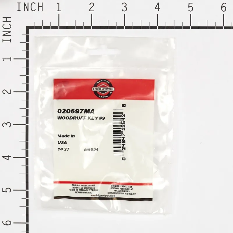 Briggs & Stratton - 20697MA - WOODRUFF KEY 9